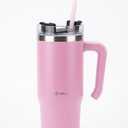 B-WELL 40oz Insulated Tumbler with Handle and Straw
