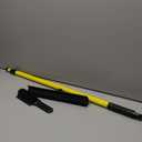 FURemover Original Pet Hair Rubber Broom with Squeegee, with 58 Telescopic Handle for Carpet, Tile and Hardwood and Handheld Lint Brush Combo (Yellow)