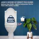 Huttdmel Raised Toilet Seat Elongated 18.5'' for Seniors – Soft Close, Quick Release & Connect, Sturdy PP Material, Won’t Loosen, Ideal for Elderly & Limited Mobility, White