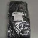 200 Pack Cocktail Napkin 2-Ply Scalloped Edged Dessert Napkins Folded 5 x 5 Inches Disposable Napkins for Dinner Wedding Birthday Party Bridal Anniversary Reception Event (Black)