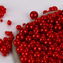 Assorted Pearls Beads, No Holes, 3-10mm Crafts, Red Loose Pearls for Vase Fillers, DIY, Table Scatter, Wedding, Birthday Party, Home Decoration