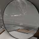 HARRITPURE Round Mirror 30 Black Wall Mounted Circle Mirrors Vanity Mirror with Brushed Aluminum Alloy Frame Modern Decoration for Bathroom, Living Room, Vanity, Bedroom, Entryway