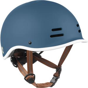 Retrospec Remi Kids Bike Helmet with Built-in Sun Visor - Adjustable Youth & Toddler Safety Gear for Cycling, Skating & Scooters - 11 Air Vents, Washable Padding & Reflective Straps (Matte Navy - 49-53cm)