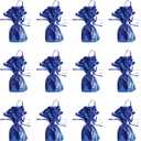 Beistle Metallic Wrapped Balloon Weight Pack of 12 (Blue)
