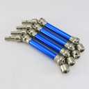 RCAWD 4X Slider Front/Rear Drive Shaft Set for Arrma Typhon 3s Blx 4WD &4WD V3 Mega 550 Buggy Off-Road Cars Upgrade Part(Dark Blue)