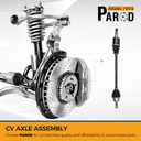 PAROD 2PCS 6607509 CV Axle Assembly Fit for 2014-2014 Subaru Forester, 2010-2014 Legacy, 2010-2014 Outback Front Drive & Passenger