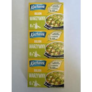 KUCHAREK VEGETABLE BOUILLON Bulion Warzywny, Product from Poland 60g (3 pack) (BB 02/2026) KUCHAREK VEGETABLE BOUILLON Bulion Warzywny, Product from Poland 60g (3 pack) (BB 02/2026)