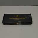 Bathroom Tray for Counter Top Organizer  Acacia Wood Vanity Tray with Metal Frame for Dresser, Kitchen, Nightstand  Black & Acacia Decorative Storage (11" x 4.5" x 1.5")