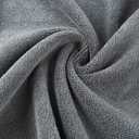 MICROFI New Microfiber Hair Drying Salon Towels, Quick Dry, Lint Free, 4 Pack 340 GSM (Gray), Medium