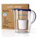 Epic Water Filters Pure Filter Pitchers for Drinking Water, 10 Cup 150 Gallon Filter, Tritan BPA Free, Reduces Fluoride, Chlorine, Lead, Forever Chemicals (Navy Blue XP)