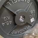 CAP Barbell Olympic Weight Plate 100 Lb 1Pc