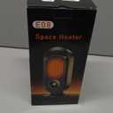 Space Heater, Portable Electric Small Heater for Indoor, 1500W PTC Ceramic Fast Safety Heater for Desk Office Bedroom Home,12H Timer, 3 Modes, Overheating & Tip-Over Protection (Black)