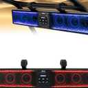 UTV Sound Bar 26 Inch, ATV Soundbar with 6 Speakers, Multicolor Lights with Light Strip, Waterproof Bluetooth SxS Soundbar for ATV Golf Cart w/ 1.75" - 2.25" Roll Bar