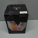 Hobnail Drinking Glasses Set of 8, 4pcs 15oz Highball Glasses & 4pcs 12oz Clear Glass Cups,Kitchen Bar Vintage Embossed Glassware Sets for Whiskey,Cocktail,mocktails,Wine, Water & Juice Drinkware