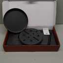 Marmolux Acc - Free Standing Toilet Paper Holder 1pc - Bathroom Storage for 4 Rolls of Tissue Modern Stainless Steel Matte Black Toilet Paper Holder. - Tp Holder Stand