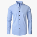 Zealburst Shirts, Stretch Non-Iron Anti-Wrinkle Shirt Men's, Men's Stretchy Breathable Shirt, Casual Button Down Shirts L