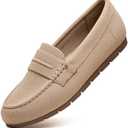 Cvistpieo Loafers for Women Comfortable Dressy Casual Work Flats Lightweight & Breathable Slip On Walking Shoes Knit, Size: 7