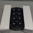 Non Stick Mini Pancakes Maker Machine, Electric Poffertjes Pan with Browning Control, Small Ebelskiver Aebleskiver Pan, Dutch Mini Pancake Maker, with Brush & Forks, 14 Slots, Black