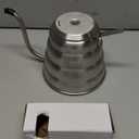 Gooseneck Kettle for Manual Drip Coffee & Tea 40oz Stainless Steel Pour Over Coffee Kettle with Thermometer Tea Kettle for Stovetop,1200ml,6 Cup,Silver,1Pack (1.3 Quarts)