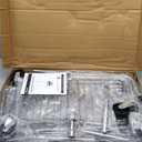 Tajsoon Laundry Cart with Hanging Rack, Metal Rolling Laundry Cart with Wheels and Storage Basket, Silver