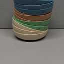 [12 Pack] Cat Dishes Whisker Friendly, Shallow Wide Pet Food and Water Bowl, 5.5 Inch Cat Food Dish, Friendly Wet Feeding Bowl, Durable Wheat Straw Pet Bowls, Pet Plate for Kittens (Indoor/Outdoor) (Multicolour)