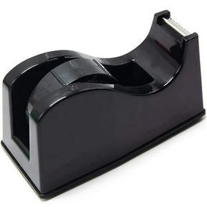 Heat Tape Dispenser, Masking Tape Dispenser, Holder Fits 1" and 3" Core, 6.8 x 2.2 x 3.4 Inch, Desktop Tape Dispenser, Heat Tape for Sublimation(Black)