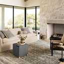 Loloi Amber Lewis Morgan Collection MOG-02 Navy/Sand 2'-0" x 5'-0" Accent Rug, Neutral Area Rug for Room Décor, Vintage Rug Inspired, Soft Area Rug for Living Room, Bedroom, Dining Area
