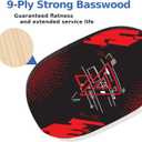Pickleball Set with 4 Premium Wood Paddles, Cushion Comfort Grip, 4 Cooling Towels, 4 Pickleball Balls & Carry Bag, Pickle Ball Paddle for Men Women, One Size