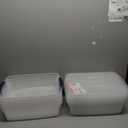 Rubbermaid Cleverstore 17 Qt Clear Storage Bins with Lids, 6-Pack, Stackable, BPA-Free, Made in USA