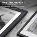 VCK 24x36 Poster Frame Solid Wood Black 3 Pack Picture Frames 24 x 36 Inches with Wall Mounting Hanging
