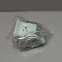 Cube Power Strip, FDTEK 4 Widely Spaced Outlet with 3 USB (1 USB C) Flat Plug Power Strips with Long Extension Cords Space Save Compact Portable for Travel Home Office Cruise (Green) (5FT)