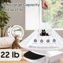 120 Tidy Draw-Pack Automatic Litter Box Bags Cat Litter Box Robot Model 5/4/3 Waste Bags, Tear-free, Sensor-compatible, Thick Heavy Duty Cat Litter Box Liner Bags 25.2 x 15.7 IN