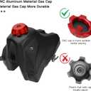 YOXUFA Dirt Bike Gas Fuel Tank for CRF50 XR50 SSR125 110cc 125cc 50cc 70cc Pit Dirt Bike Pitster Pro SDG 107 Baja 49 TaoTao Coolster Roketa Kazuma Yamoto Sunl Eagle Motorcycle Parts
