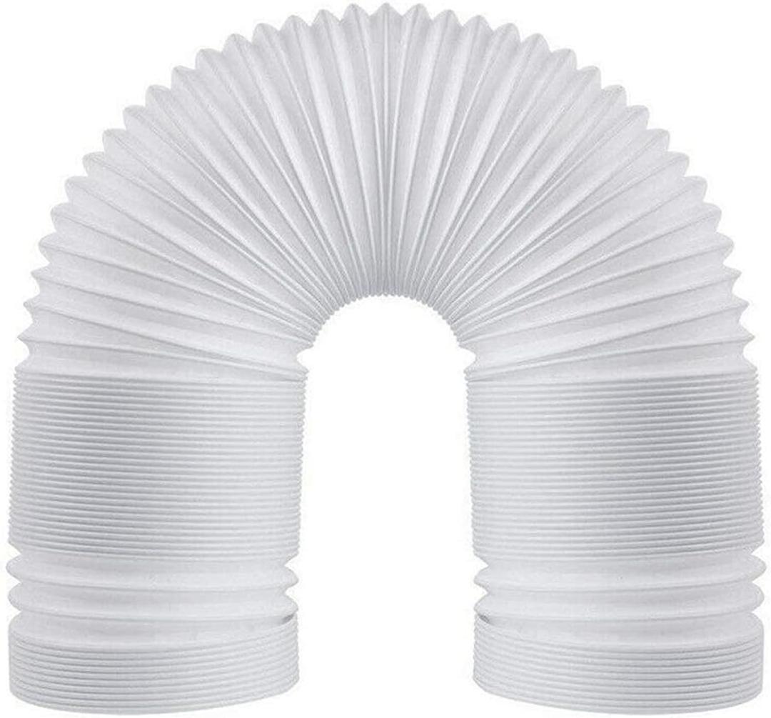 Air Conditioner Exhaust Vent Hose - 5" Diameter, 59" Length, Angooni Universal Counter-Clockwise Thread Air Vent Compatible with Honeywell, Whynter, Frigidaire, LG, Toshiba, Delonghi, JHS