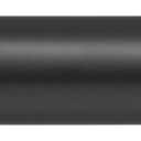 Ivilon Drapery Window Curtain Rod - End Cap Style Design 1 Inch Pole. 72 to 144 Inch Color Black