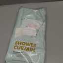 AmazerBath Farmhouse Shower Curtains for Bathroom, Tan Shower Curtain with Tassels, Taupe Rustic Faux Linen Shower Curtain Set with 12 Hooks, 72x72 Inches