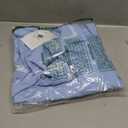 Runcati Mens Short Sleeve Shirt Button Down Casual Cuban Linen Shirts Summer Beach Vacation Tops Sky Blue (Blue, XXL)