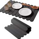 16"12" Grey Stone Dish Drying Mats for Kitchen Counter, Large Quick Dry Collapsible Eco-Friendly Super Absorbent Diatomaceous Earth Heat-resistant Mat for Dishes Bottles Cups, Match Any Countertop