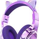 QearFun Kids Unicorn Bluetooth Headphones, 60H Playtime, 74/85/94dB Safe Volume Limit, Metallic Gradient Wireless Headset with Mic, Fast Charging, Foldable, Wired Mode for Girls School/Tablet/Travel