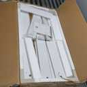 Keonjinn 48 x 32 Inch Large Medicine Cabinet Mirror, Assembly Required, White Bathroom Medicine Cabinets, Aluminum Framework, Adjustable Shelves, Tempered Glass, Soft Closing, Recessed or Wall Mount