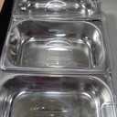 MegaChef Stainless Steel Easy Clean Buffet Server & Food Warmer With 3 Sectional Trays