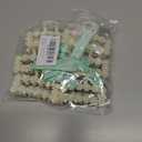 Bridesmaid Proposal Gift Set of 6 Bridesmaid Gifts Pearl Bride Hair Clips with Green Hair Ties, Bridal Shower Wedding Bachelorette Party Favors Gifts (Green)