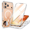 Miracase for iPhone 17 Pro Max Case 6.9" FullBody Phone Case with Builtin Glass Screen Protector& Full Camera Protector,[Magnetic with MagSafe] Drop Proof 17 ProMax Cover, Clear