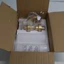 Emak Gold Vanity Lights for Mirror, 2 Light Bathroom Light Fixtures Over Mirror, Modern 22 Inch Wall Sconces with Milk Glass Shade for Bathroom, Bedroom, Hallway, VL085-GD-ML-2 (22 inch, Gold & Milk Glass)