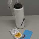 RhythmFit Lacrosse Gifts, 1 Pack Lacrosse Water Bottle with Long Straw and 100PCS Lacrosse Stickers Accessories Stuff for Boys Men Player Lovers(1L, BPA, Squeeze)