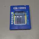 Desk Calculator 12 Digit Extra Large LCD Display, Touch Comfortable with Big Buttons, PXY Two Way Power Battery and Solar Standard Function Office Calculators