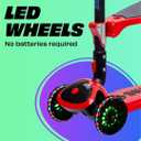 SKIDEE Kick Scooter for Kids Ages 3-5 | Foldable 3 Wheel Scooter with Lean-to-Steer, Adjustable Height, Removable Seat & LED Light Wheels | Toddler Scooter Up to 12 Year Old Boys/Girls