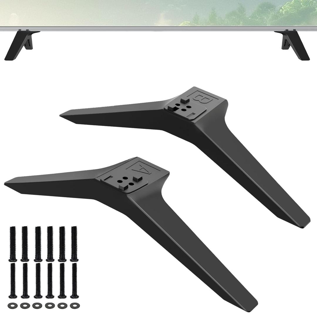 TV Base Stand for LG TV Legs, Only for 75UM7570PUD 75UM8070PUA 75UK6190PUB 75UK6500 75UK6570 82UM7570PUB 82UM8070PUA 86UK6500 86UK6570PUB 86UM8070AUB 86UM7570PUB Legs for LG TV Stand with Screw, Black