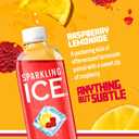 Sparkling Ice, Raspberry Lemonade Sparkling Water, Zero Sugar Flavored Water, with Vitamins and Antioxidants, Low Calorie Beverage, 17 fl oz Bottles (Pack of 12)