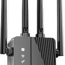 2026 WiFi Extender Signal Booster, Longest Range up to 15000 sq.ft for Home, Wireless Internet Extender with Ethernet Port, 6X Faster Speed WiFi Repeater, 1-Tap Setup, Compatible with 99% Routers